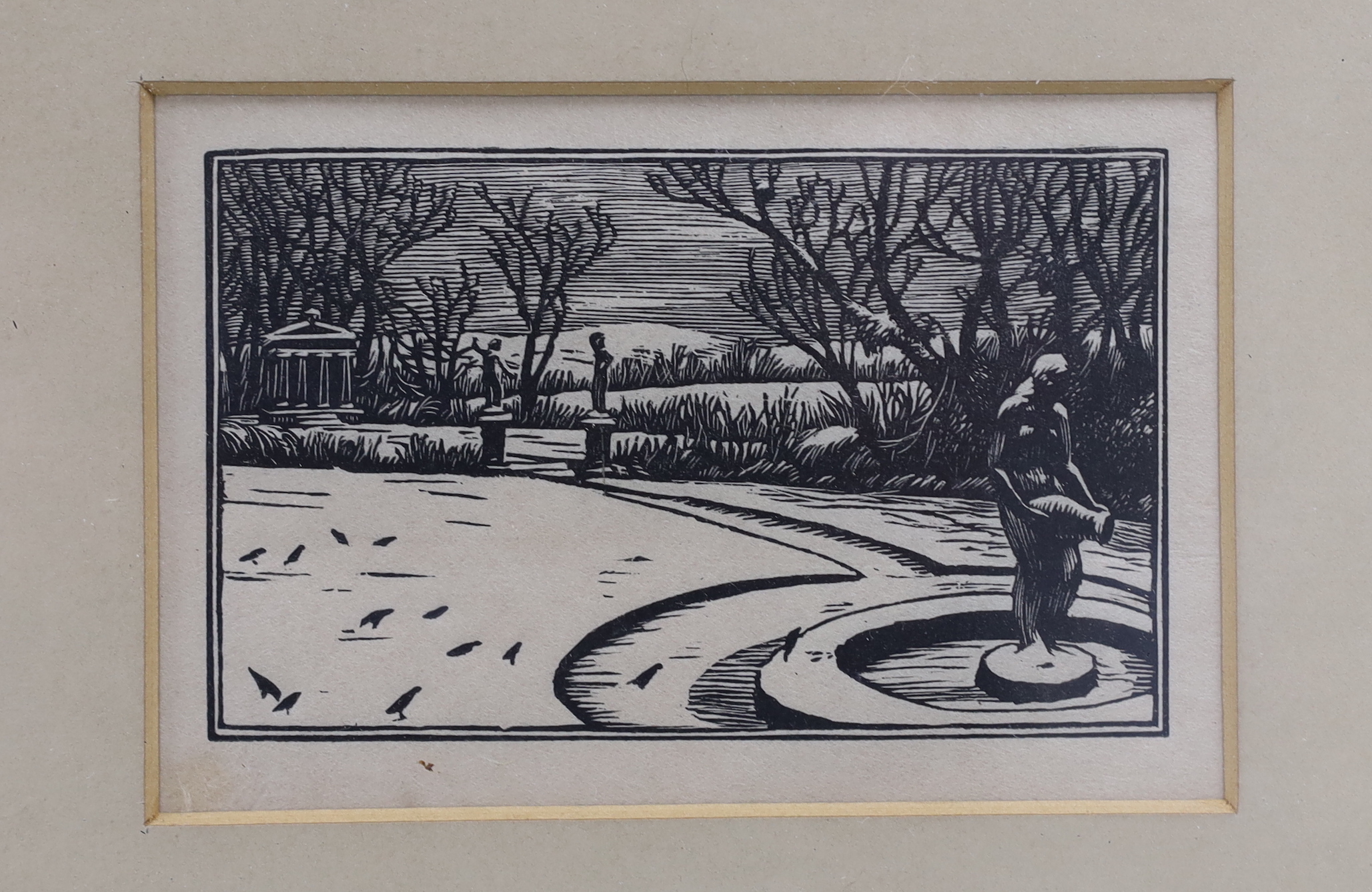 Gwen Raverat (1885-1957), three etchings or woodcuts (probably from Thomas Agnews), comprising 'December', 'June' and 'The Balcony', one signed and inscribed in pencil, largest 11 x 7cm